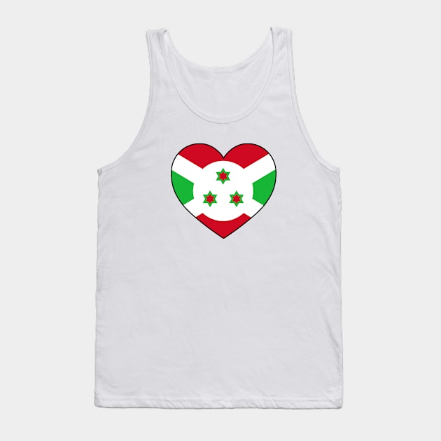 Heart - Burundi _068 Tank Top by Tridaak